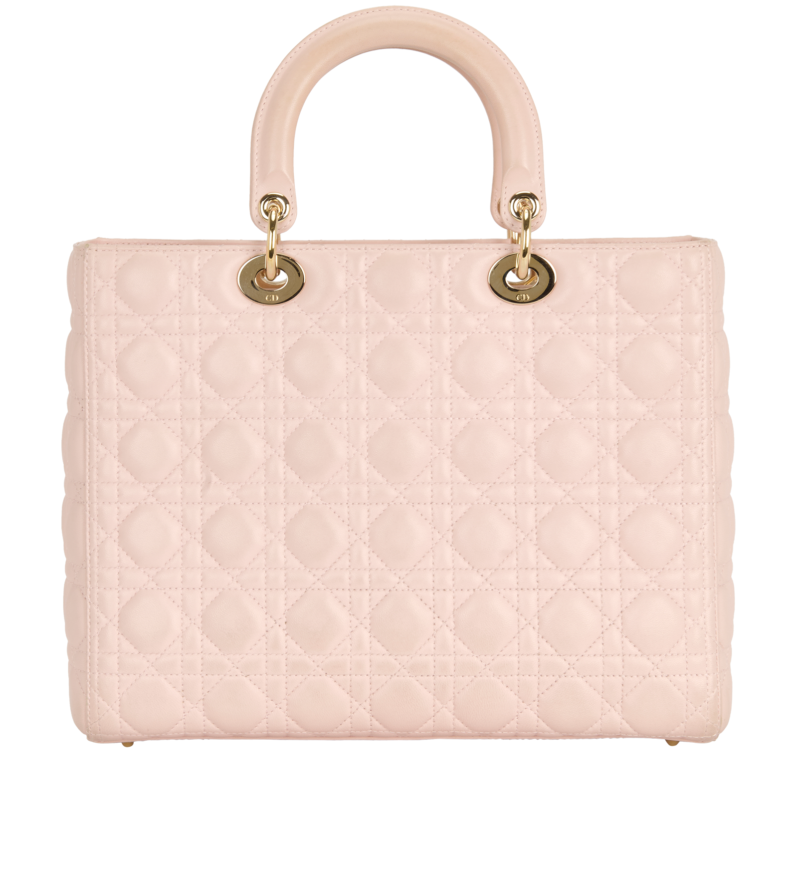 Large Lady Dior, &pound;1,100, Handbags, Pink, Leather, Back view